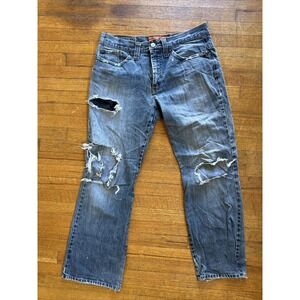 VTG‎ Straight Leg Micros Clothing Co Y2K Denim W34 L30